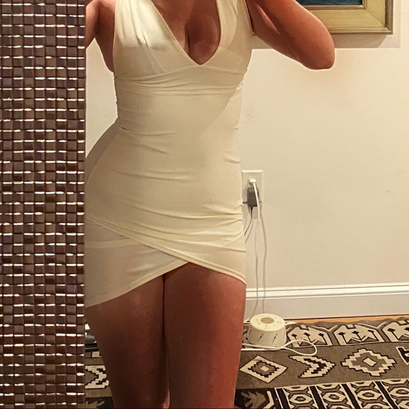 white spandex bandage dress - Picture 1 of 4